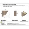 image2quotW x 4quotD x 4quotH Classic Alpine Rough Cedar Woodgrain TimberThane Corbel Primed Tan12in W x 24in D x 24in H