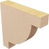 image2quotW x 4quotD x 4quotH Classic Alpine Rough Cedar Woodgrain TimberThane Corbel Primed Tan2in W x 10in D x 10in H