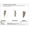 image2quotW x 4quotD x 4quotH Classic Alpine Rough Cedar Woodgrain TimberThane Corbel Primed Tan2in W x 4in D x 12in H