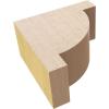 image2quotW x 4quotD x 4quotH Classic Alpine Rough Cedar Woodgrain TimberThane Corbel Primed Tan2in W x 4in D x 4in H