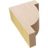 image2quotW x 4quotD x 4quotH Classic Alpine Rough Cedar Woodgrain TimberThane Corbel Primed Tan2in W x 4in D x 6in H