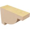 image2quotW x 4quotD x 4quotH Classic Alpine Rough Cedar Woodgrain TimberThane Corbel Primed Tan2in W x 6in D x 4in H