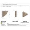 image2quotW x 4quotD x 4quotH Classic Alpine Rough Cedar Woodgrain TimberThane Corbel Primed Tan3in W x 12in D x 12in H