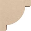 image2quotW x 4quotD x 4quotH Classic Alpine Rough Cedar Woodgrain TimberThane Corbel Primed Tan3in W x 12in D x 12in H