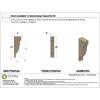 image2quotW x 4quotD x 4quotH Classic Alpine Rough Cedar Woodgrain TimberThane Corbel Primed Tan3in W x 6in D x 18in H