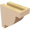 image2quotW x 4quotD x 4quotH Classic Alpine Rough Cedar Woodgrain TimberThane Corbel Primed Tan3in W x 6in D x 6in H