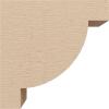 image2quotW x 4quotD x 4quotH Classic Alpine Rough Cedar Woodgrain TimberThane Corbel Primed Tan3in W x 6in D x 6in H