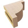 image2quotW x 4quotD x 4quotH Classic Alpine Rough Cedar Woodgrain TimberThane Corbel Primed Tan3in W x 6in D x 6in H