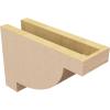 image2quotW x 4quotD x 4quotH Classic Alpine Rough Cedar Woodgrain TimberThane Corbel Primed Tan4in W x 12in D x 8in H