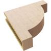 image2quotW x 4quotD x 4quotH Classic Alpine Rough Cedar Woodgrain TimberThane Corbel Primed Tan4in W x 16in D x 16in H