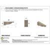 image2quotW x 4quotD x 4quotH Classic Alpine Rough Cedar Woodgrain TimberThane Corbel Primed Tan4in W x 24in D x 8in H