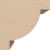 image2quotW x 4quotD x 4quotH Classic Alpine Rough Cedar Woodgrain TimberThane Corbel Primed Tan4in W x 4in D x 4in H