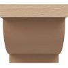 image2quotW x 4quotD x 4quotH Classic Alpine Rough Cedar Woodgrain TimberThane Corbel Primed Tan4in W x 4in D x 4in H