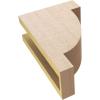 image2quotW x 4quotD x 4quotH Classic Alpine Rough Cedar Woodgrain TimberThane Corbel Primed Tan4in W x 8in D x 12in H