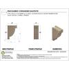 image2quotW x 4quotD x 4quotH Classic Alpine Rough Cedar Woodgrain TimberThane Corbel Primed Tan4in W x 8in D x 12in H