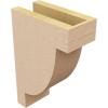 image2quotW x 4quotD x 4quotH Classic Alpine Rough Cedar Woodgrain TimberThane Corbel Primed Tan4in W x 8in D x 12in H