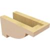 image2quotW x 4quotD x 4quotH Classic Alpine Rough Cedar Woodgrain TimberThane Corbel Primed Tan4in W x 8in D x 4in H
