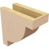 image2quotW x 4quotD x 4quotH Classic Alpine Rough Cedar Woodgrain TimberThane Corbel Primed Tan4in W x 8in D x 8in H