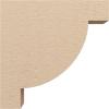 image2quotW x 4quotD x 4quotH Classic Alpine Rough Cedar Woodgrain TimberThane Corbel Primed Tan5in W x 20in D x 20in H