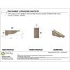 image2quotW x 4quotD x 4quotH Classic Alpine Rough Cedar Woodgrain TimberThane Corbel Primed Tan5in W x 30in D x 10in H
