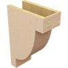 image2quotW x 4quotD x 4quotH Classic Alpine Rough Cedar Woodgrain TimberThane Corbel Primed Tan6in W x 12in D x 18in H