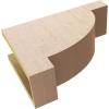 image2quotW x 4quotD x 4quotH Classic Alpine Rough Cedar Woodgrain TimberThane Corbel Primed Tan6in W x 18in D x 12in H