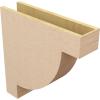 image2quotW x 4quotD x 4quotH Classic Alpine Rough Cedar Woodgrain TimberThane Corbel Primed Tan6in W x 24in D x 24in H