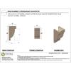 image2quotW x 4quotD x 4quotH Classic Alpine Rough Cedar Woodgrain TimberThane Corbel Primed Tan6in W x 6in D x 12in H