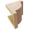 image2quotW x 4quotD x 4quotH Classic Alpine Rough Cedar Woodgrain TimberThane Corbel Primed Tan6in W x 6in D x 6in H