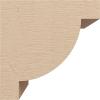 image2quotW x 4quotD x 4quotH Classic Alpine Rough Cedar Woodgrain TimberThane Corbel Primed Tan6in W x 6in D x 6in H