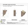 image2quotW x 4quotD x 4quotH Classic Alpine Rough Cedar Woodgrain TimberThane Corbel Primed Tan7in W x 14in D x 21in H