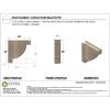 image2quotW x 4quotD x 4quotH Classic Alpine Rough Cedar Woodgrain TimberThane Corbel Primed Tan7in W x 28in D x 28in H