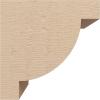 image2quotW x 4quotD x 4quotH Classic Alpine Rough Cedar Woodgrain TimberThane Corbel Primed Tan7in W x 7in D x 7in H