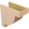 image2quotW x 4quotD x 4quotH Classic Alpine Rough Cedar Woodgrain TimberThane Corbel Primed Tan8in W x 16in D x 16in H