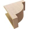 image2quotW x 4quotD x 4quotH Classic Alpine Rough Cedar Woodgrain TimberThane Corbel Primed Tan8in W x 16in D x 16in H