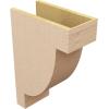 image2quotW x 4quotD x 4quotH Classic Alpine Rough Cedar Woodgrain TimberThane Corbel Primed Tan8in W x 16in D x 24in H