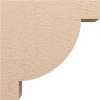 image2quotW x 4quotD x 4quotH Classic Alpine Rough Cedar Woodgrain TimberThane Corbel Primed Tan8in W x 32in D x 32in H