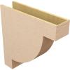image2quotW x 4quotD x 4quotH Classic Alpine Rough Cedar Woodgrain TimberThane Corbel Primed Tan8in W x 32in D x 32in H