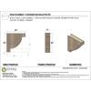 image2quotW x 4quotD x 4quotH Classic Alpine Rough Cedar Woodgrain TimberThane Corbel Primed Tan8in W x 32in D x 32in H