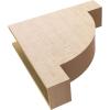 image2quotW x 4quotD x 4quotH Classic Alpine Rough Cedar Woodgrain TimberThane Corbel Primed Tan8in W x 32in D x 32in H