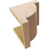 image2quotW x 4quotD x 4quotH Classic Alpine Rough Cedar Woodgrain TimberThane Corbel Primed Tan8in W x 8in D x 8in H