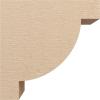image2quotW x 4quotD x 4quotH Classic Alpine Rough Cedar Woodgrain TimberThane Corbel Primed Tan9in W x 18in D x 18in H