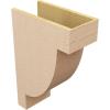 image2quotW x 4quotD x 4quotH Classic Alpine Rough Cedar Woodgrain TimberThane Corbel Primed Tan9in W x 18in D x 27in H