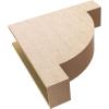 image2quotW x 4quotD x 4quotH Classic Alpine Rough Cedar Woodgrain TimberThane Corbel Primed Tan9in W x 36in D x 36in H