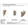 image2quotW x 4quotD x 4quotH Classic Alpine Rough Cedar Woodgrain TimberThane Corbel Primed Tan9in W x 9in D x 18in H