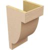 image2quotW x 4quotD x 4quotH Classic Alpine Rough Cedar Woodgrain TimberThane Corbel Primed Tan9in W x 9in D x 18in H