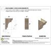 image2quotW x 6quotD x 4quotH Classic New Brighton Rough Cedar Woodgrain TimberThane Corbel Primed Tan10in W x 20in D x 30in H