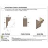 image2quotW x 6quotD x 4quotH Classic New Brighton Rough Cedar Woodgrain TimberThane Corbel Primed Tan12in W x 12in D x 24in H