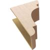 image2quotW x 6quotD x 4quotH Classic New Brighton Rough Cedar Woodgrain TimberThane Corbel Primed Tan12in W x 24in D x 36in H