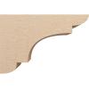 image2quotW x 6quotD x 4quotH Classic New Brighton Rough Cedar Woodgrain TimberThane Corbel Primed Tan12in W x 36in D x 24in H